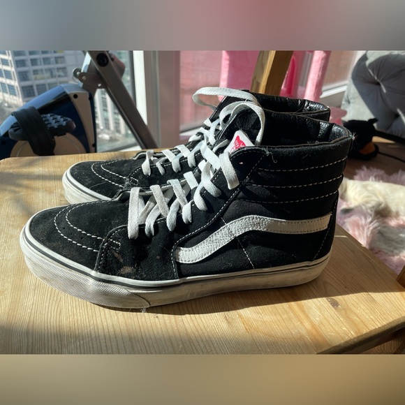 Vans Skateboard Shoe Off The Wall Hi Top Size 10.5 Men/9 Suede Canvas Bl… - Picture 2 of 15